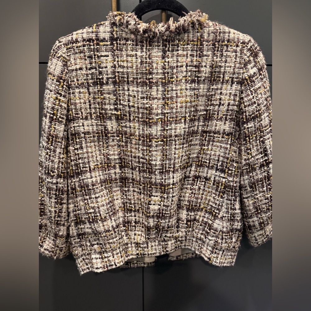 J.Crew Collection Lady Jacket in English Golden Tweed Womens Size 4 - Picture 2 of 3